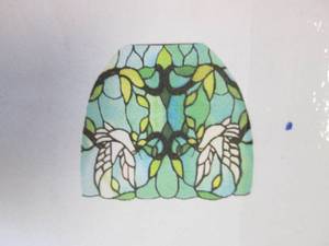 lot 99 image: River of Goods Stained glass style Wall sconce