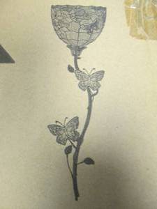 lot 302 image: River of Goods stained glass style Wallchiere (no cord)