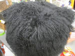 lot 326 image: Black Sheepdog looking footrest