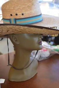 lot 107 image: Mannequin Head  2 Straw Hats