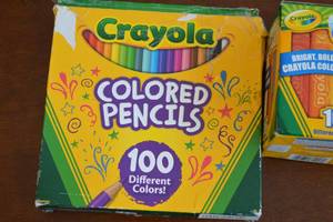 lot 137 image: Crayola Colored Pencils and New Washable Sidewalk Chalk
