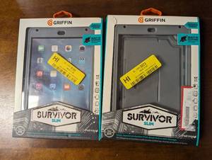lot 283 image: iPad Mini 4 Slim Griffin Cases - 2-Pack