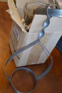 lot 182 image: Metal Wall Hanger & Glass Bowl