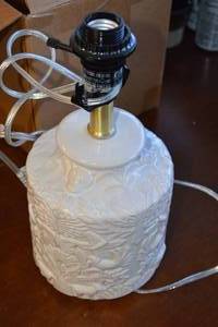 lot 196 image: Nature Ceramic Lamp no bulb & no shade