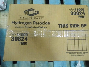 lot 2 image: 6 Containers Hydrogen Peroxide Wipes