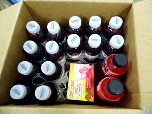 lot 16 image: Variety of Vitamin water, Powerade and Raspberry Emergen-C Vitamin flavor packets