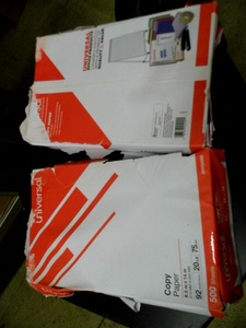 lot 22 image: 2 Reams of legal size Universal Copy Paper