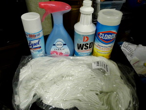 lot 59 image: Lot of assorted household Cleaners and supplies