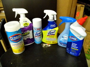 lot 64 image: Lot of assorted household Cleaning supplies