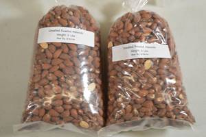 lot 261 image: 2ct 2lb Bag of Unsalted Roasted Almonds&nbspBest by 04302024