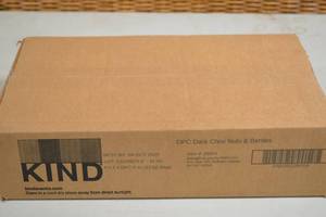 lot 166 image: Case of KIND Dipped Clusters Gluten Free Snack Dark Chocolate Nuts and Berries Flavor Best by 10042023