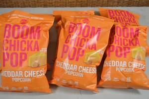 lot 519 image: 6ct Boom Chicka Pop Cheddar Cheese Flavor Popcorn&nbspBest by 10202023