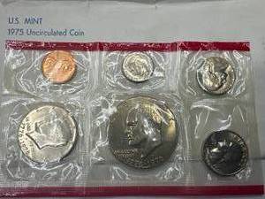 lot 13 image: 1975 US Mint Uncirculated Set