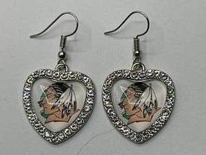 lot 25 image: UND Fighting Sioux Earrings