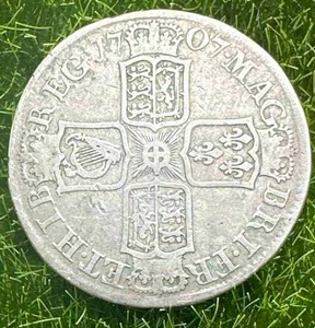 lot 26 image: 1707 Great Britain Silver Crown Thaler Coin