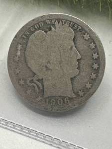 lot 50 image: 1906 Liberty Quarter