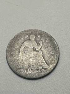 lot 51 image: 1854 Liberty Seated Half Dime