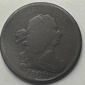lot 55 image: 1806 Half Cent Penny