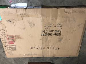 Steve Silver Emily White Marble Top Dining Table   Customer Returns See Pictures