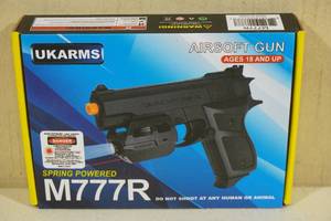 lot 86 image: UKArms M777R Spring Powered Airsoft Gun with Laser