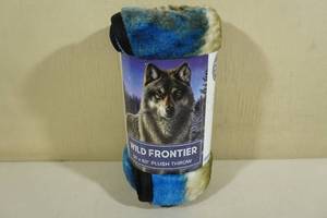 lot 91 image: Wild Frontier 50 x 60 Wolf Plush Throw Blanket