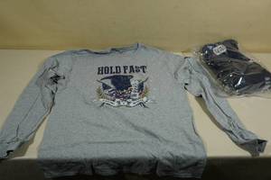 lot 120 image: Hold Fast Zip Up Hoodie and T-Shirt - Mens Large