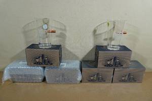 lot 149 image: Pint Glasses with Embedded Bullets - Assorted