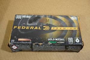 lot 180 image: 11 Federal Premium .300 Win Mag 190 gr Sierra Matchking Ammo