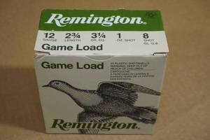 lot 208 image: 25 Remington Game Load 12 Gauge 2-34 8 Shot Shotshells