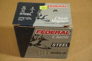 lot 210 image: 25 12 Gauge Shotshells - 22 - 1 Shot, 1 - 2 Shot, 2 - BBB Shot