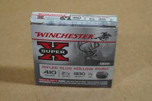 lot 219 image: 5 Winchester Super-X .410 Bore 2-12 HP Rifled Slugs