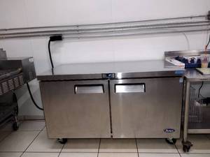 lot 20A image: Atosa MGF8402GR Stainless Steel Undercounter Refrigerator
