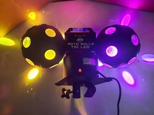 lot 113 image: ADJ ROTO BALLS TRI LED Strobe