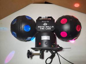 lot 115 image: ADJ Roto Balls Tri LED Strobe