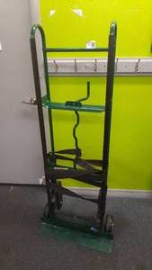 lot 118 image: Harper Hand Truck, 678 Capacity. 14 Gauge Steel Tubular Frame Robotically Welded