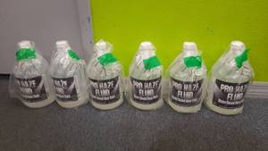 lot 119 image: (6) Froggys Fog Pro Haze Fluid for cleaning Haze Machine