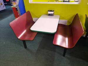 lot 81 image: Contour Wall Booth is a single-piece welded wall-style booth