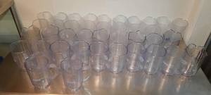 lot 132 image: (43) 60-oz Beverage Pitchers Carlisle Versa Pour 5547 Imperial Tumbler Impact PT0160
