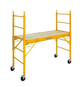 lot 75A image: Werner 6 foot Steel Rolling Scaffold, Model SRS-72