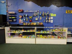 lot 146 image: (2) KC Store Fixtures Full-Vision Display Case with 2 interior shelves