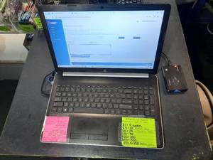lot 169 image: HP Laptop 15-DB0XXX, 4GB RAM Windows USB Reader