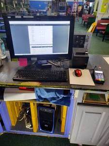 lot 167 image: POS Equipment SYX Sytemax Desktop Ingenico Card Reader Epson Thermal Receipt Printer