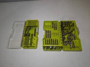 lot 211 image: (2) cases of Ryobi Black Oxide Drill Bits and impact drive bits