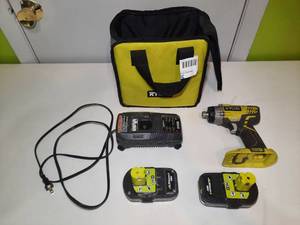 lot 210 image: Ryobi P236A18V impact driver with ONE Intelliport 18V dual chemistry charger, 18V lithium battery, carrying case