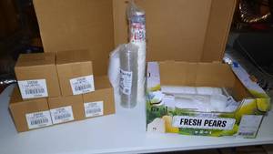 lot 243 image: (5 boxes) of Creative Converting Cake Birthday Dessert Plates and cups