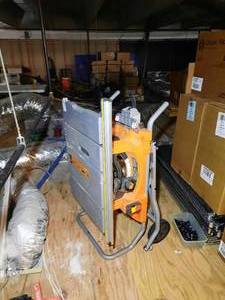 lot 227 image: RIDGID Electric 10 Portable Table Saw & Stand R4513