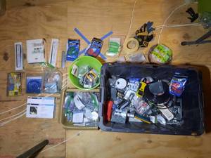 lot 253 image: Large lot of hardware, electrical related items and more
