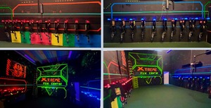 lot 19A image: Helios 2 Laser Tag System with 29 Guns & Vest. Paid 70k