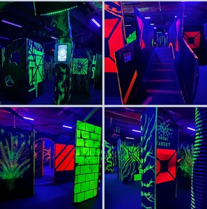 lot 25A image: 56 Laser Tag Free Standing Walls With Ramps - FLORIDAS LARGEST LASER TAG FACILITY