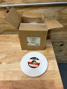 lot 87 image: CGW Lot of 10-  8 x 12 x 1-14 White Aluminum Oxide Surface Wheels